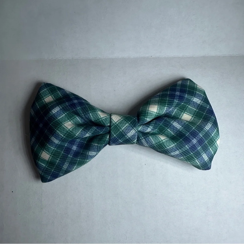Set of Six Patterned Dog Collar Bow Ties